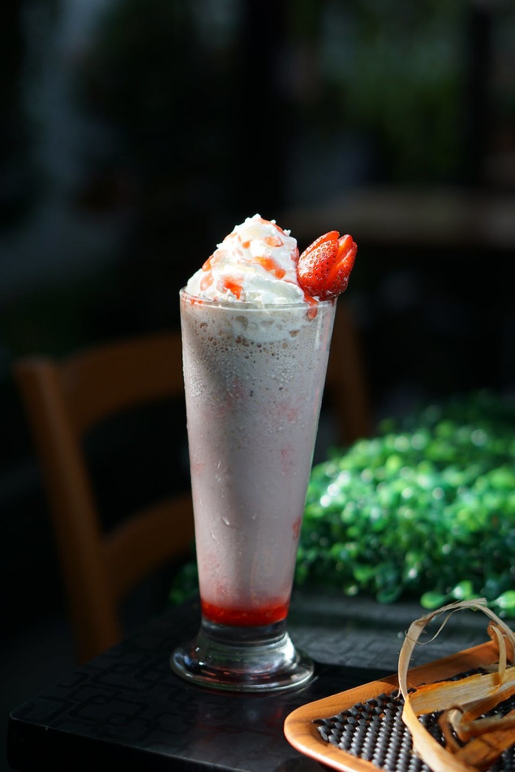 Milkshakes Recipe - Vanilla Milkshake with Strawberry Syrup